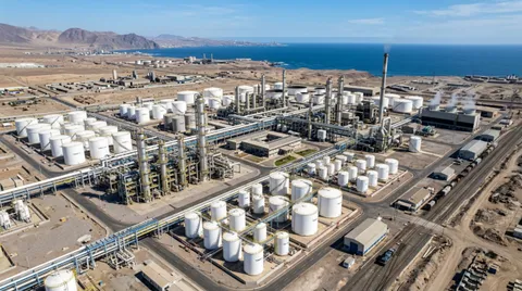Faena minera en el norte de Chile donde se realizan estudios con georradar