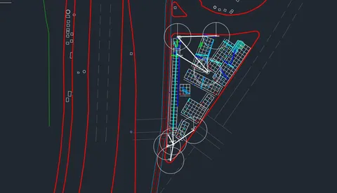 Plano técnico elaborado a partir de resultados GPR interpretados